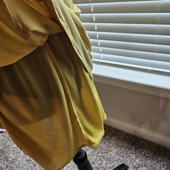 Marciano Mustard Woven Detail Dress - Picture 6 of 9